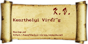 Keszthelyi Virág névjegykártya